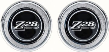 Show details for 1977-79 Camaro Black Z28 Interior Door Panel Emblems  Picture of 1977-79 Camaro Black Z28 Interior Door Panel Emblems
