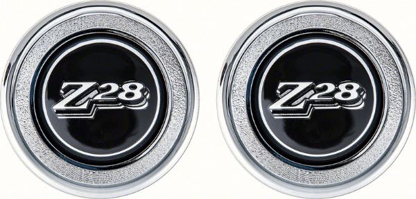 Picture of 1977-79 Camaro Black Z28 Interior Door Panel Emblems 