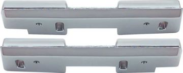Show details for 1965-67 Impala/Caprice 2 Door Arm Rest Bases Front Chrome  Picture of 1965-67 Impala/Caprice 2 Door Arm Rest Bases Front Chrome