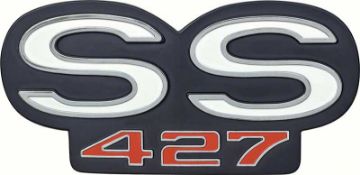 Show details for 1966-67 Chevelle ss-427 Grill & Rear Panel Emblem  Picture of 1966-67 Chevelle ss-427 Grill & Rear Panel Emblem