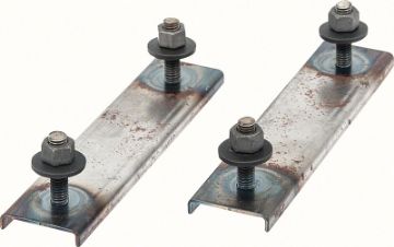 Show details for 1982-90 Camaro Front Bumper Cover Brackets - Pair  Picture of 1982-90 Camaro Front Bumper Cover Brackets - Pair