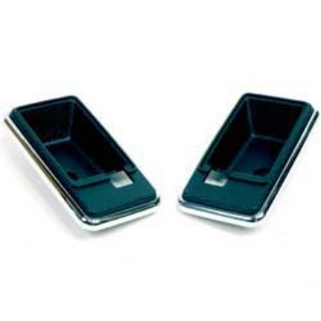 Show details for 1975-81 GM Black Door Handle Escutcheons  Picture of 1975-81 GM Black Door Handle Escutcheons