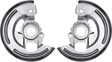 Show details for 1967-68 Disc Brake Backing Plate With 4 Piston Calipers - Pair  Picture of 1967-68 Disc Brake Backing Plate With 4 Piston Calipers - Pair