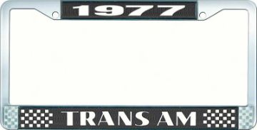 Show details for 1977 Trans Am License Plate Frame Style 2 Black  Picture of 1977 Trans Am License Plate Frame Style 2 Black