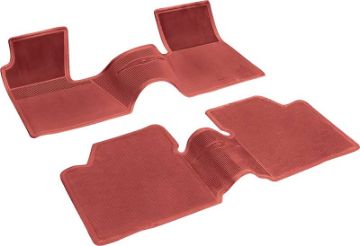 Show details for 1962-64 Chevy II / Nova Red 2 Piece (Full Front / Full Rear) OE Style Rubber Floor Mat Set  Picture of 1962-64 Chevy II / Nova Red 2 Piece (Full Front / Full Rear) OE Style Rubber Floor Mat Set