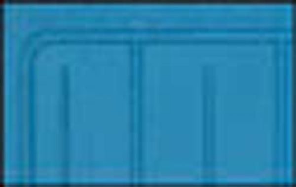 Picture of 1962-64 Chevy II / Nova Medium Blue 2 Piece (Full Front / Full Rear) OE Style Rubber Floor Mat Set 