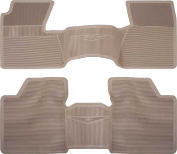 Show details for 1962-64 Chevy II / Nova Fawn 2 Piece (Full Front / Full Rear) OE Style Rubber Floor Mat Set  Picture of 1962-64 Chevy II / Nova Fawn 2 Piece (Full Front / Full Rear) OE Style Rubber Floor Mat Set
