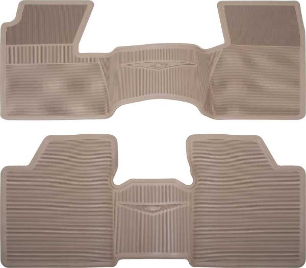 Picture of 1962-64 Chevy II / Nova Fawn 2 Piece (Full Front / Full Rear) OE Style Rubber Floor Mat Set 
