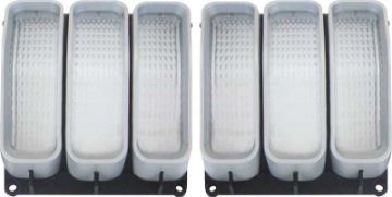 Show details for 1971-72 Plymouth Duster 340 Sharktooth Park Lamp Lens Set  Picture of 1971-72 Plymouth Duster 340 Sharktooth Park Lamp Lens Set