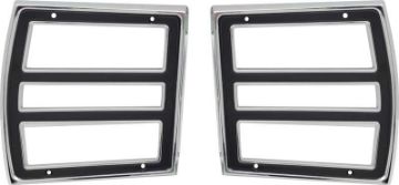 Show details for 1968 Dodge Dart Tail Lamp Trim Bezels  Picture of 1968 Dodge Dart Tail Lamp Trim Bezels