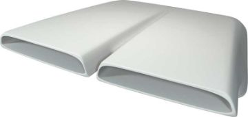 Show details for 1970-76 Plymouth Duster Dual Snorkel Hood Scoop  Picture of 1970-76 Plymouth Duster Dual Snorkel Hood Scoop