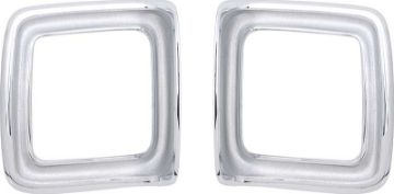 Show details for 1969 Plymouth Road Runner Tail Lamp Bezels  Picture of 1969 Plymouth Road Runner Tail Lamp Bezels