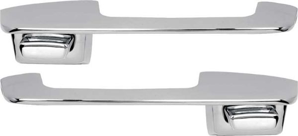Picture of 1967-1970 Mopar A & B-Body Front Outer Door Handle Set With Chrome Buttons