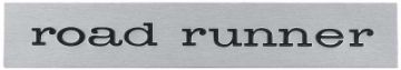 Show details for 1968-69 Road Runner Dash / Door / Trunk Emblem Insert  Picture of 1968-69 Road Runner Dash / Door / Trunk Emblem Insert