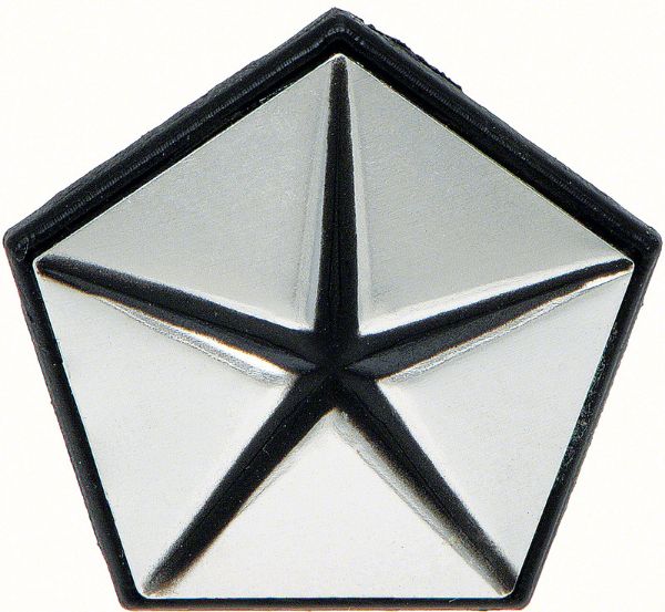 Picture of 1967-1972 Mopar Pentastar Fender Emblem Silver 