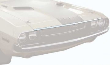 Show details for 1970-1971 Dodge Challenger Hood Lip Trim Molding - 52-1/4" Picture of 1970-1971 Dodge Challenger Hood Lip Trim Molding - 52-1/4"