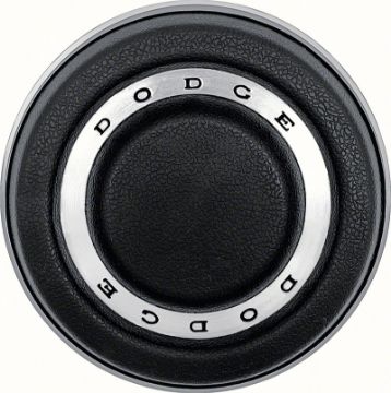 Show details for 1970 Dodge Challenger Center Pad With Emblem For S83 Rim Blow Steering Wheel  Picture of 1970 Dodge Challenger Center Pad With Emblem For S83 Rim Blow Steering Wheel