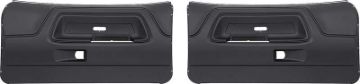 Show details for 1970-74 Challenger Black Front Door Panels  Picture of 1970-74 Challenger Black Front Door Panels