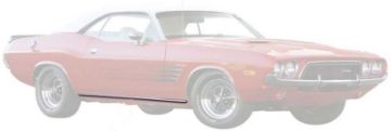 Show details for 1972-1974 Dodge Challenger Rocker Panel Moldings  Picture of 1972-1974 Dodge Challenger Rocker Panel Moldings