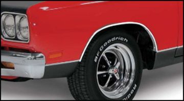 Show details for 1969 Plymouth GTX Wheel Opening Trim Molding Set  Picture of 1969 Plymouth GTX Wheel Opening Trim Molding Set