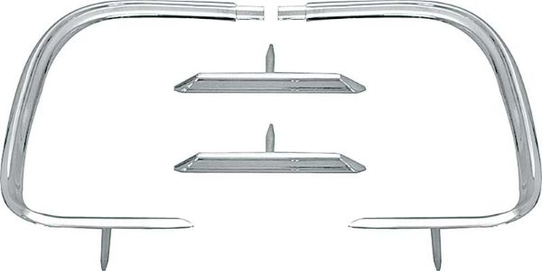 Picture of 1968 Dodge Charger 4 Piece Outer Tail Panel Molding Set 