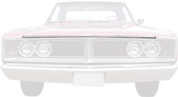 Show details for 1966 Dodge Coronet Hood Lip Trim Molding  Picture of 1966 Dodge Coronet Hood Lip Trim Molding