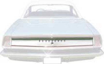 Show details for 1969 Plymouth Barracuda Trunk Trim Finish Panel  Picture of 1969 Plymouth Barracuda Trunk Trim Finish Panel