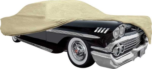 Picture of 1958 Impala / Full Size 2-Door Tan Softshield Flannel Car Cover 