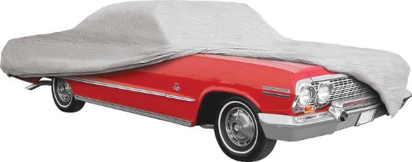 Picture of 1965-76 Impala/Full Size 2 Or 4 Door (Except Fastback) Gray Softshield Flannel Car Cover 
