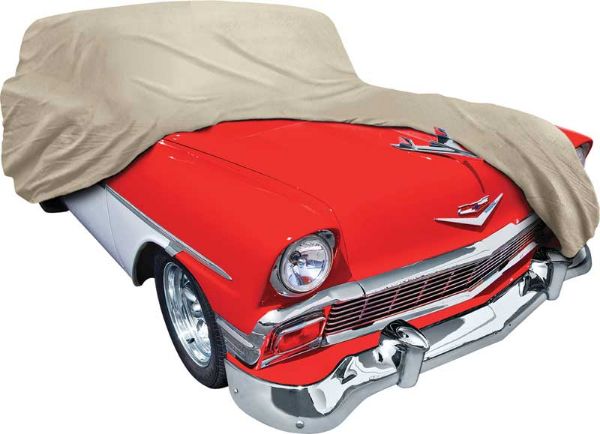 Picture of 1956 Chevrolet 2 & 4 Door WagonsTan Softshield Flannel Car Cover 