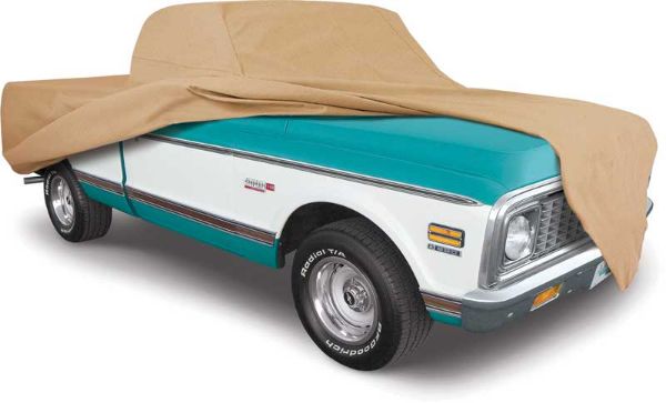 Picture of 1977-87 Chevrolet/GMC Shortbed Truck Softshield Flannel Cover - Tan 