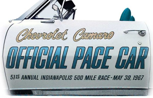 Picture of 1967 Camaro Indy 500 Pace Car Door Decal Set 