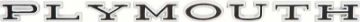 Show details for 1966-71 "Plymouth" Hood / Trunk Letters  Picture of 1966-71 "Plymouth" Hood / Trunk Letters