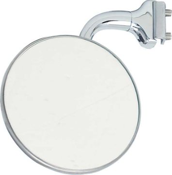 Show details for 3" Chrome Drop Mount Peep Mirror LH/RH  Picture of 3" Chrome Drop Mount Peep Mirror LH/RH