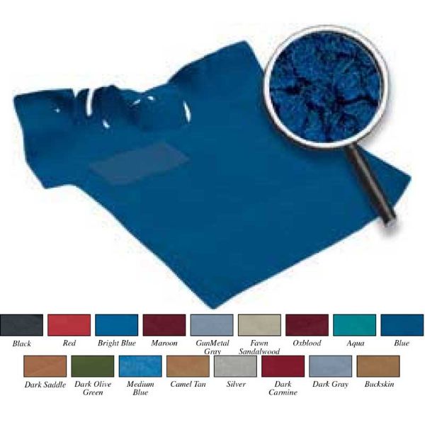 Picture of 1967-72 GM Standard Cab Pickup 2 WD / Low Hump / Column Shift BlueMolded Loop Carpet Set 