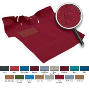 Show details for 1975-80 Chevy/GMC Standard Cab Pickup 2 WD/Column Shift Dark Red /Carmine Molded Cut Pile Carpet Set  Picture of 1975-80 Chevy/GMC Standard Cab Pickup 2 WD/Column Shift Dark Red /Carmine Molded Cut Pile Carpet Set