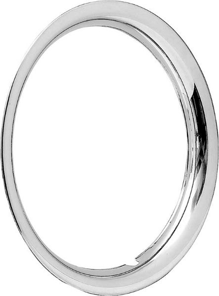 Picture of 15" Stainless Steel 1-1/2" Deep Round Lip Rally Wheel Trim Ring For OE Wheels Only 
