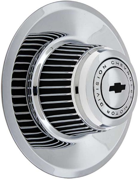 Picture of Tall Chrome Rally Wheel Derby Cap With Bowtie 