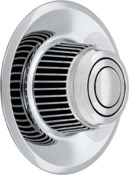Show details for Tall Chrome Rally Wheel DerbyCap  Picture of Tall Chrome Rally Wheel DerbyCap