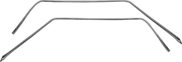 Picture of 1967 Camaro / Firebird Coupe Reproduction Roof Rail Weatherstrips 