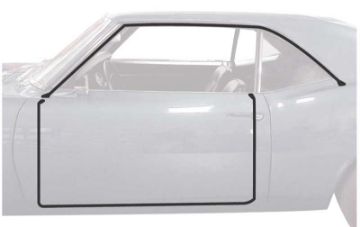 Show details for 1968-69 Camaro / Firebird Latex Door Frame Weatherstrip  Picture of 1968-69 Camaro / Firebird Latex Door Frame Weatherstrip