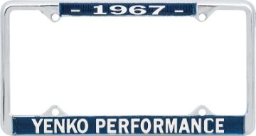Show details for 1967 Yenko Performance License Frame  Picture of 1967 Yenko Performance License Frame