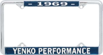 Show details for 1969 Yenko Performance License Frame  Picture of 1969 Yenko Performance License Frame