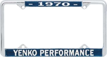 Show details for 1970 Yenko Performance License Frame  Picture of 1970 Yenko Performance License Frame