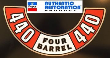 Show details for 1972 1973 1974 Dodge Plymouth 440 4 Barrel Air Cleaner Decal Picture of 1972 1973 1974 Dodge Plymouth 440 4 Barrel Air Cleaner Decal
