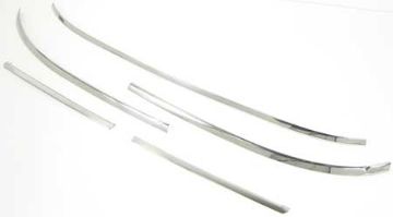 Show details for 1967-1968-1969 Camaro / Firebird Coupe 5 Piece Windshield Molding Set  Picture of 1967-1968-1969 Camaro / Firebird Coupe 5 Piece Windshield Molding Set