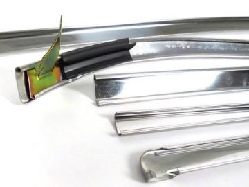 Show details for 1967-1968-1969 Camaro / Firebird Coupe 5 Piece Windshield Molding Set  Picture of 1967-1968-1969 Camaro / Firebird Coupe 5 Piece Windshield Molding Set