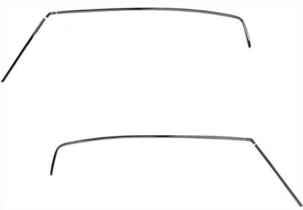 Picture of 1970-1971-1972 Chevelle Skylark Chrome Stainless Roof Drip Rail Trim Molding Set