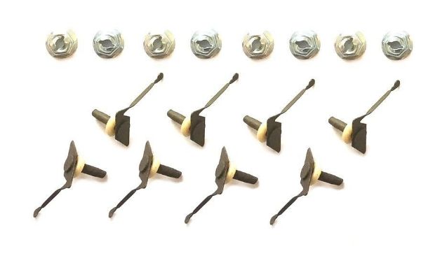 Picture of 1970-1971 Dodge Challenger Hood Lip Molding Trim Hardware Clips Package