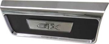 Show details for 1967 GTX Back Seat Chrome Trim Assembly Picture of 1967 GTX Back Seat Chrome Trim Assembly